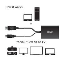 displayport dvi dual link - Club 3D DisplayPort To Dual Link DVI-D Active Adapter Black - 5 nuotrauka