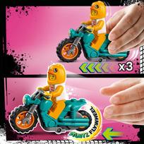 lego motociklas - LEGO CITY Kaskadininkų motociklas viščiukas 60310  - 3 nuotrauka