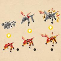 lego drakonas - LEGO Ninjago Kai ugnies drakonas EVO 71762 - 12 nuotrauka