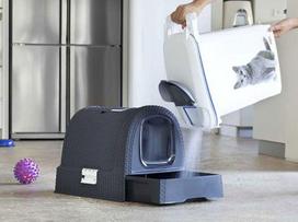 cat litter - Curver 198846, juodas/pilkas, uždaras, 510x385x400 mm - 6 nuotrauka
