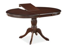 rudas valgomasis stalas - Signal Meble Olivia Table 106-141cm Dark Nut - 2 nuotrauka