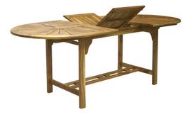 lauko stalai senukai - Lauko stalas Home4you Finlay Acacia, 153 - 195 x 90 x 72 cm - 1 nuotrauka