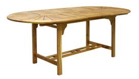 lauko stalai senukai - Lauko stalas Home4you Finlay Acacia, 153 - 195 x 90 x 72 cm - 3 nuotrauka
