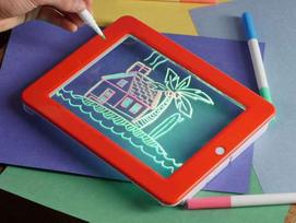 sviecianti lenta - Magic Pad šviečianti piešimo lenta - 4 nuotrauka