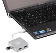 usb 4 port hub - i-Tec BlueTouch 243 Black (Juoda) - 3 nuotrauka