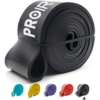 resistance band - Pasipriešinimo guma Proiron PRO-ZLD-5W, juoda - 5 nuotrauka