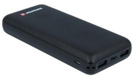 isorine baterija 20000mah - Swissten Worx Power 2x 2.4А USB / Smart IC / 20 000 mAh / Black - 2 nuotrauka