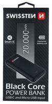 isorine baterija 20000mah - Swissten Worx Power 2x 2.4А USB / Smart IC / 20 000 mAh / Black - 3 nuotrauka