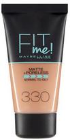 Maybelline Fit Me Matte & Poreless makiažo pagrindas - 330 Toffee