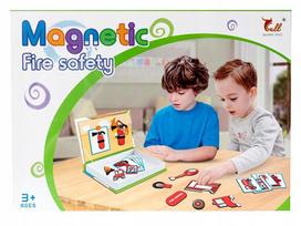 magnetiniai zaislai - Lavinimo žaislas ASKATO Puzzle Magnetic Fire Safety, 31 vnt. - 1 nuotrauka