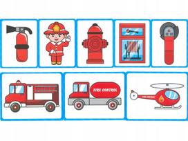 magnetiniai zaislai - Lavinimo žaislas ASKATO Puzzle Magnetic Fire Safety, 31 vnt. - 2 nuotrauka