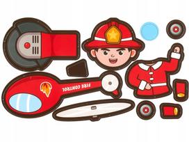 magnetiniai zaislai - Lavinimo žaislas ASKATO Puzzle Magnetic Fire Safety, 31 vnt. - 6 nuotrauka