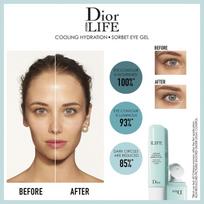 kremas gelis - Christian Dior Hydra Life Cooling Hydration 15ml Moterims Akių geliai - 5 nuotrauka