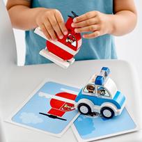 lego automobilis - LEGO DUPLO Creative Play Ugniagesių sraigtasparnis ir policijos automobilis 10957  - 3 nuotrauka