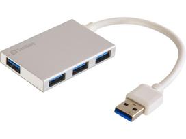 10 usb sakotuvas - Sandberg 133-88 USB 3.0 Pocket USB Hub 4 Ports - 3 nuotrauka