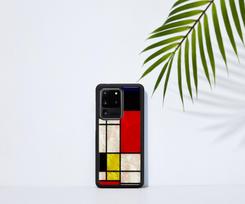 samsung galaxy s20 ultra deklas - iKins case for Samsung Galaxy S20 Ultra - Mondrian Juodas - 2 nuotrauka
