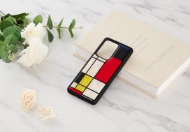 samsung galaxy s20 ultra deklas - iKins case for Samsung Galaxy S20 Ultra - Mondrian Juodas - 4 nuotrauka