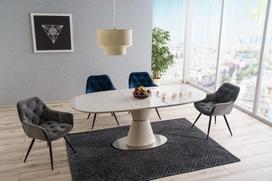signal meble cherry - Valgomojo kėdė Signal Meble Modern Cherry Velvet, žalia - 3 nuotrauka