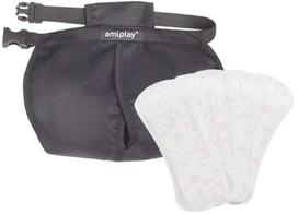 daugkartines kelnaites - Trixie 23493 Protective Pants Black M - 2 nuotrauka