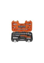 terksles rinkinys - Bahco galvučių rinkinys su terkšle ir priedais S330, 34 vnt - 2 nuotrauka