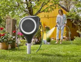 laistymo zarnos gardena - Gardena 15 Roll-Up Automatic S White - 4 nuotrauka