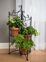 metalinia stovai vazonams - Sulenkiamas stovas augalams BPH97, 48.9 x 43.5 x 97.8 cm - 3 nuotrauka