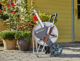 laistymo zarnos gardena - Gardena Hose Trolley AquaRoll L Easy w/o Hose Metal - 4 nuotrauka