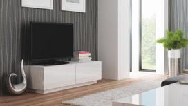 Pirkti TV staliukas Halmar Livo RTV 160S Glossy White, 1600x400x380 mm - Photo 1