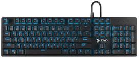 Savio Tempest RX FULL Outemu Blue USB QWERTY US Juoda, Mėlyna
