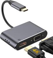 hdmi type c laidas - Platinet PMMA9832 Adapter Type-C to HDMI & VGA - 2 nuotrauka
