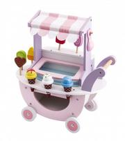 4IQ Wooden Ice Cream Cart With Ice Cream Shop On Wheels