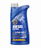 mannol 10w 40 - Automobilio variklio tepalas Mannol Diesel Extra, 10W-40, 1 l - 1 nuotrauka