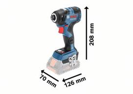 smuginis suktuvas bosch - Suktuvas Bosch GDR 18V-200 C SOLO; 18 V (be akumuliatoriaus ir pakrovėjo) - 2 nuotrauka
