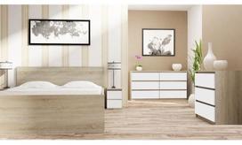 naktinis staliukas malwa - Top E Shop M2 Malwa Night Stand Sonoma Oak/White - 2 nuotrauka