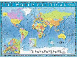 puzzle 2000 - Dėlionė Trefl The World Political Map 27099, 2000 dalių - 2 nuotrauka