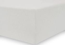 balta paklodes - DecoKing Amber Bedsheet 140-160x200 Pearl Oyster - 4 nuotrauka