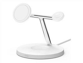 belkin wireless charging - Belkin PRO MagSafe 3in1 Wireless (White) - 4 nuotrauka