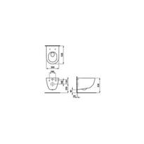 pakabinamas wc klozetas - Pakabinamas unitazas Laufen Pro H8669530000001, su dangčiu, 360x530 mm - 2 nuotrauka