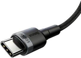 ikroviklis 100w - Baseus Cafule PD2 USB Type-C Cable 2m Black/Grey - 3 nuotrauka