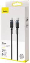 ikroviklis 100w - Baseus Cafule PD2 USB Type-C Cable 2m Black/Grey - 8 nuotrauka