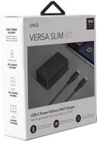 usb c pakrovejas 2m - Uniq Versa Slim USB Type-C Wall Charger   USB Type-C Cable 1.2m Black - 5 nuotrauka
