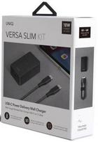 usb c pakrovejas 2m - Uniq Versa Slim USB Type-C Wall Charger   USB Type-C Cable 1.2m Black - 7 nuotrauka