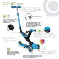 globber up deluxe - Globber Go Up Deluxe Blue (Mėlynas) - 6 nuotrauka