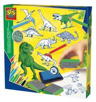 dinozaurai zaislai - SES Creative Dinosaur Stamp Set 14919 - 1 nuotrauka
