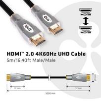 hdmi kabelis 5m - Club 3D HDMI 2.0 Cable 5m - 3 nuotrauka