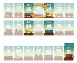 board game stalas - Brain Games Game of Trains - 3 nuotrauka