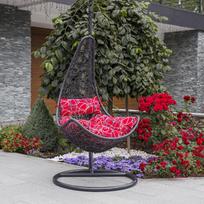 pakabinama kede - Krėslas Home4you Coco Dark Grey - 2 nuotrauka