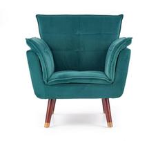 zali foteliai - Fotelis Halmar Rezzo Dark Green, 73x80x84 cm - 3 nuotrauka