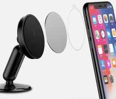 magnetic baseus - Baseus Bullet Magnetic Bracket Car Mount Black - 9 nuotrauka