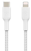lightning mfi - Belkin Boost Charge Braided USB-C to Lightning Cable 2m White - 1 nuotrauka